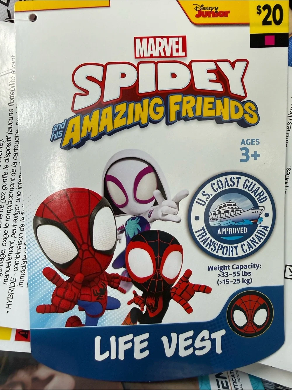 Marvel Spidey Amazing Friends Kids Life Vest BNWT